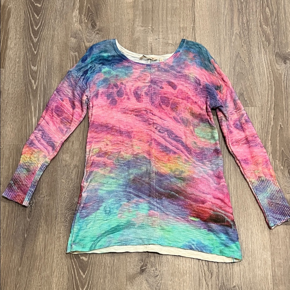 Soft Surroundings Multicolor Tie-Dye Tunic